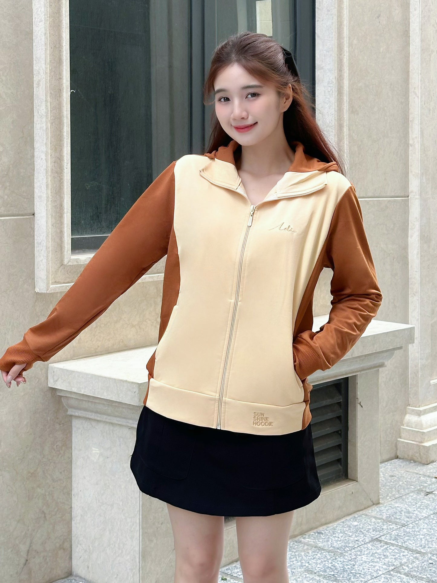 Áo Khoác Nữ ToLi,Phối Màu Thời Trang- Mã KMM