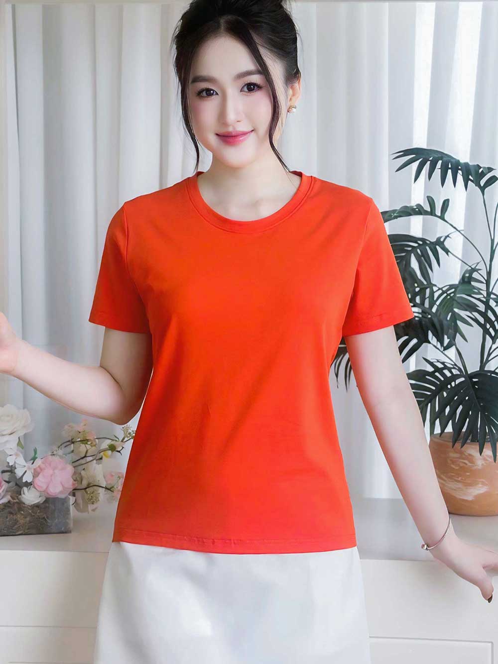 Áo thun nữ cổ tròn basic, trẻ trung, năng động -16 MÀU-Mã BSB