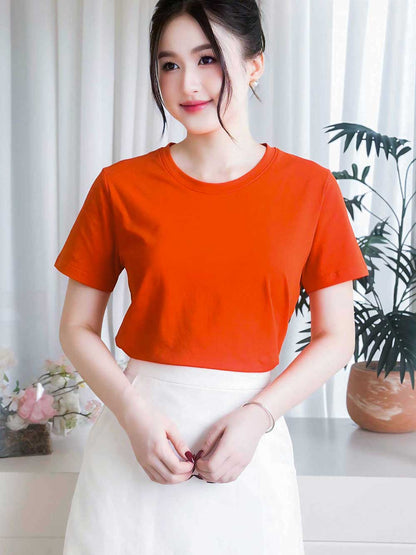 Áo thun nữ cổ tròn basic, trẻ trung, năng động -16 MÀU-Mã BSB