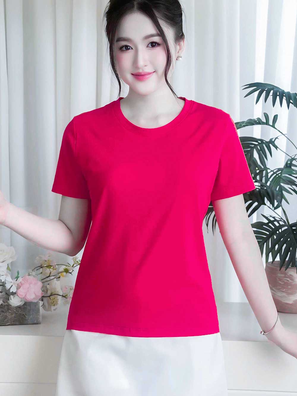 Áo thun nữ cổ tròn basic, trẻ trung, năng động -16 MÀU-Mã BSB