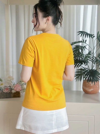 Áo thun nữ cổ tròn basic, trẻ trung, năng động -16 MÀU-Mã BSB