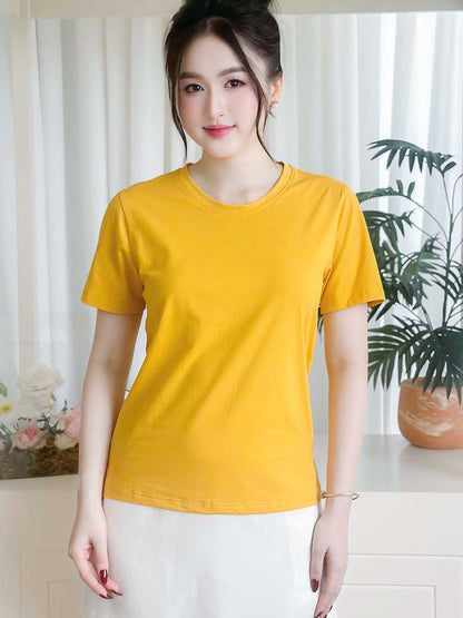 Áo thun nữ cổ tròn basic, trẻ trung, năng động -16 MÀU-Mã BSB