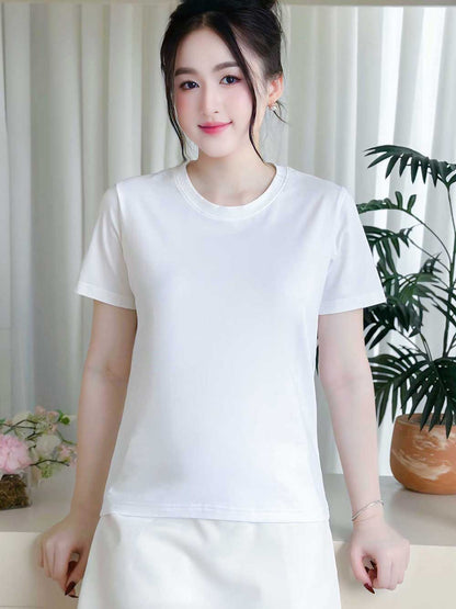 Áo thun nữ cổ tròn basic, trẻ trung, năng động -16 MÀU-Mã BSB