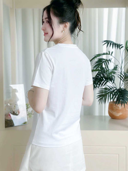 Áo thun nữ cổ tròn basic, trẻ trung, năng động -16 MÀU-Mã BSB