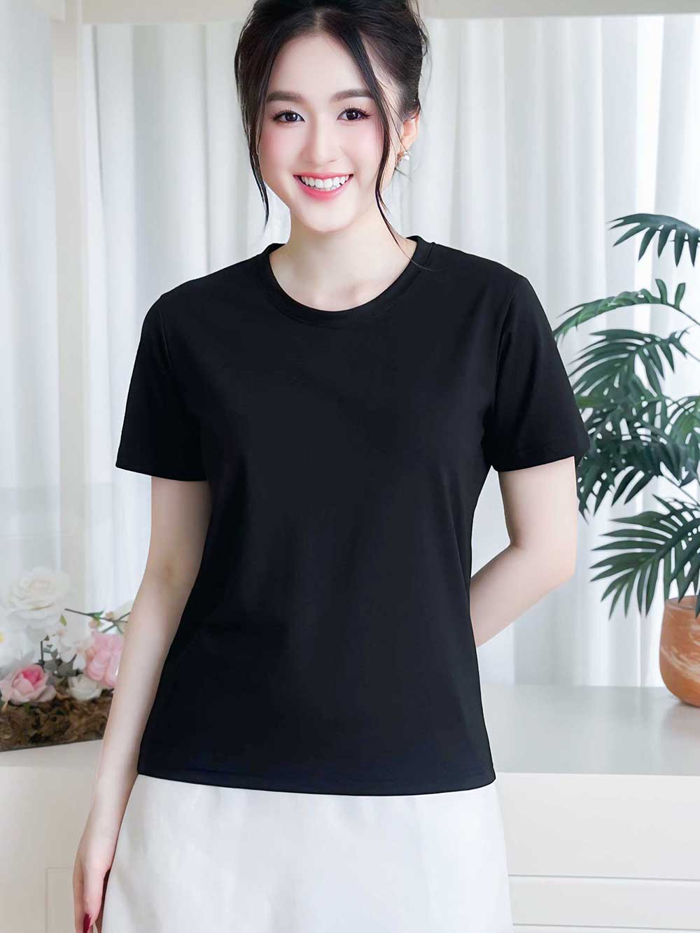 Áo thun nữ cổ tròn basic, trẻ trung, năng động -16 MÀU-Mã BSB