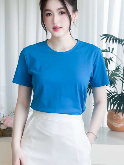 Áo thun nữ cổ tròn basic, trẻ trung, năng động -16 MÀU-Mã BSB
