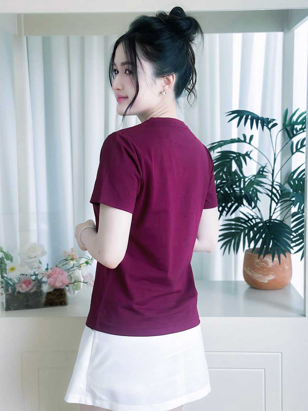 Áo thun nữ cổ tròn basic, trẻ trung, năng động -16 MÀU-Mã BSB