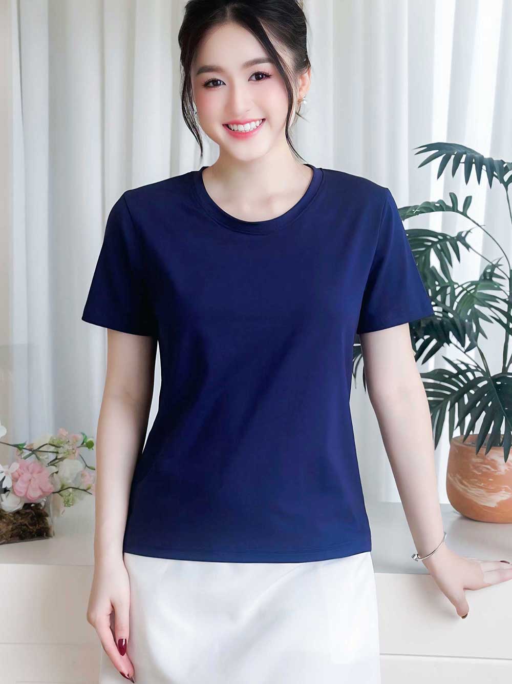 Áo thun nữ cổ tròn basic, trẻ trung, năng động -16 MÀU-Mã BSB