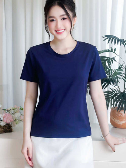 Áo thun nữ cổ tròn basic, trẻ trung, năng động -16 MÀU-Mã BSB