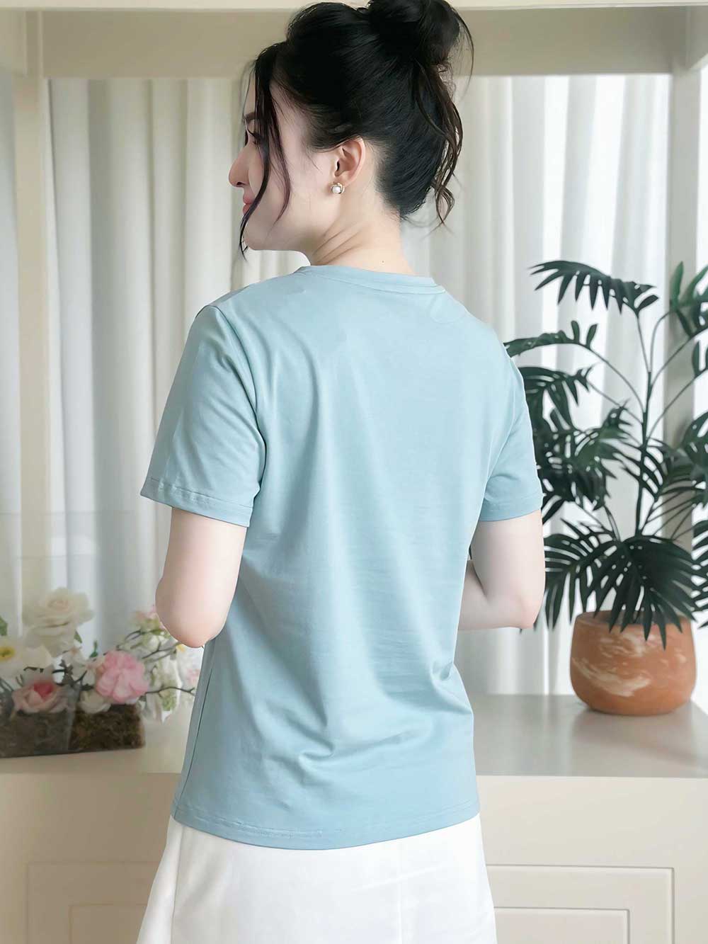 Áo thun nữ cổ tròn basic, trẻ trung, năng động -16 MÀU-Mã BSB