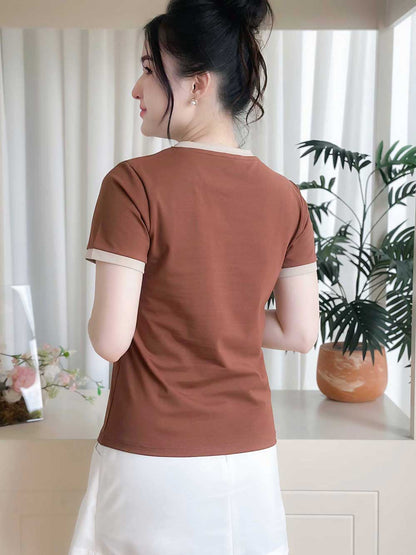 Áo thun nữ cổ tròn basic, trẻ trung, năng động -16 MÀU-Mã BSB