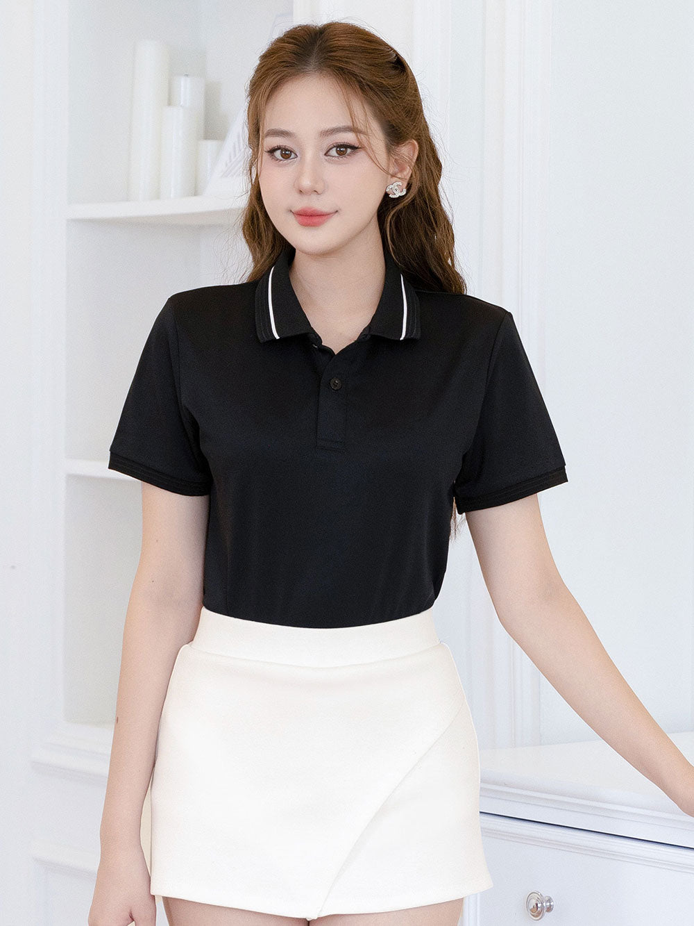 ÁO THUN POLO NỮ-CỔ BO DỆT ĐỘC QUYỀN -MÃ PLK