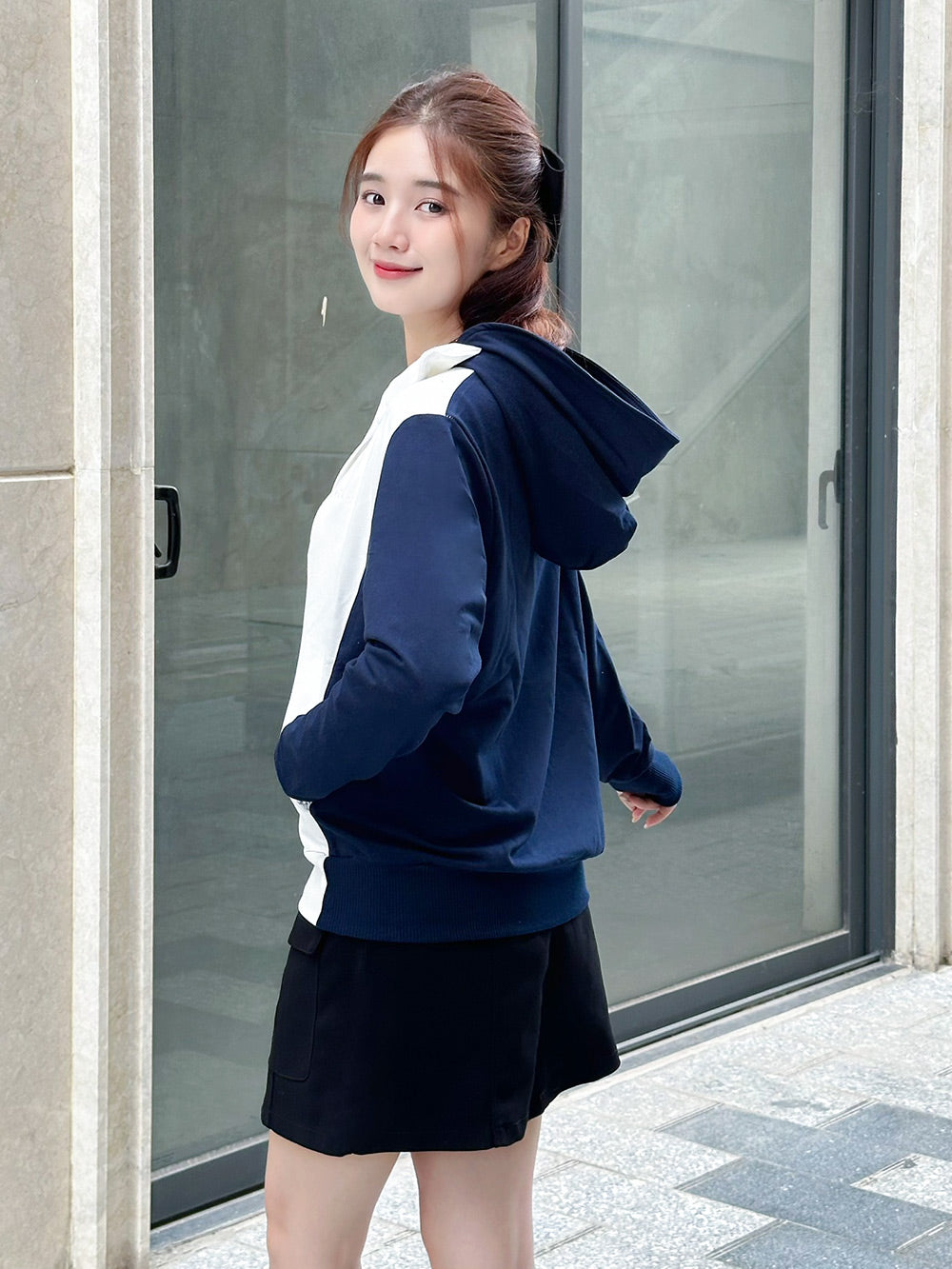 Áo Khoác Nữ ToLi,Phối Màu Thời Trang- Mã KMM