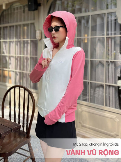 Áo Khoác Nữ ToLi,Phối Màu Thời Trang- Mã KMM