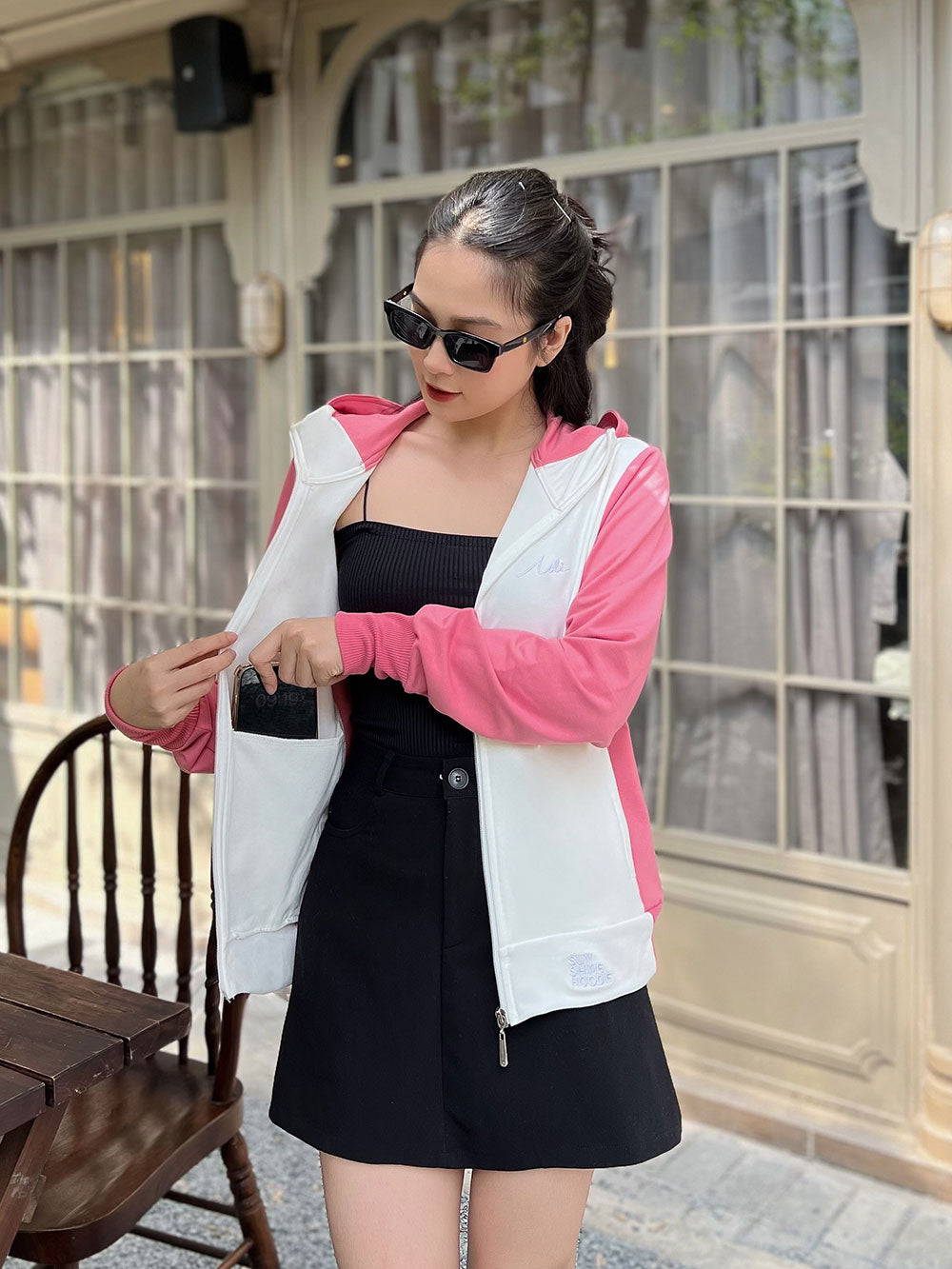 Áo Khoác Nữ ToLi,Phối Màu Thời Trang- Mã KMM