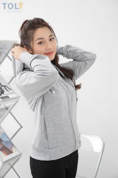 Áo Khoác Nữ Có Mũ Chống Nắng Mã KNM