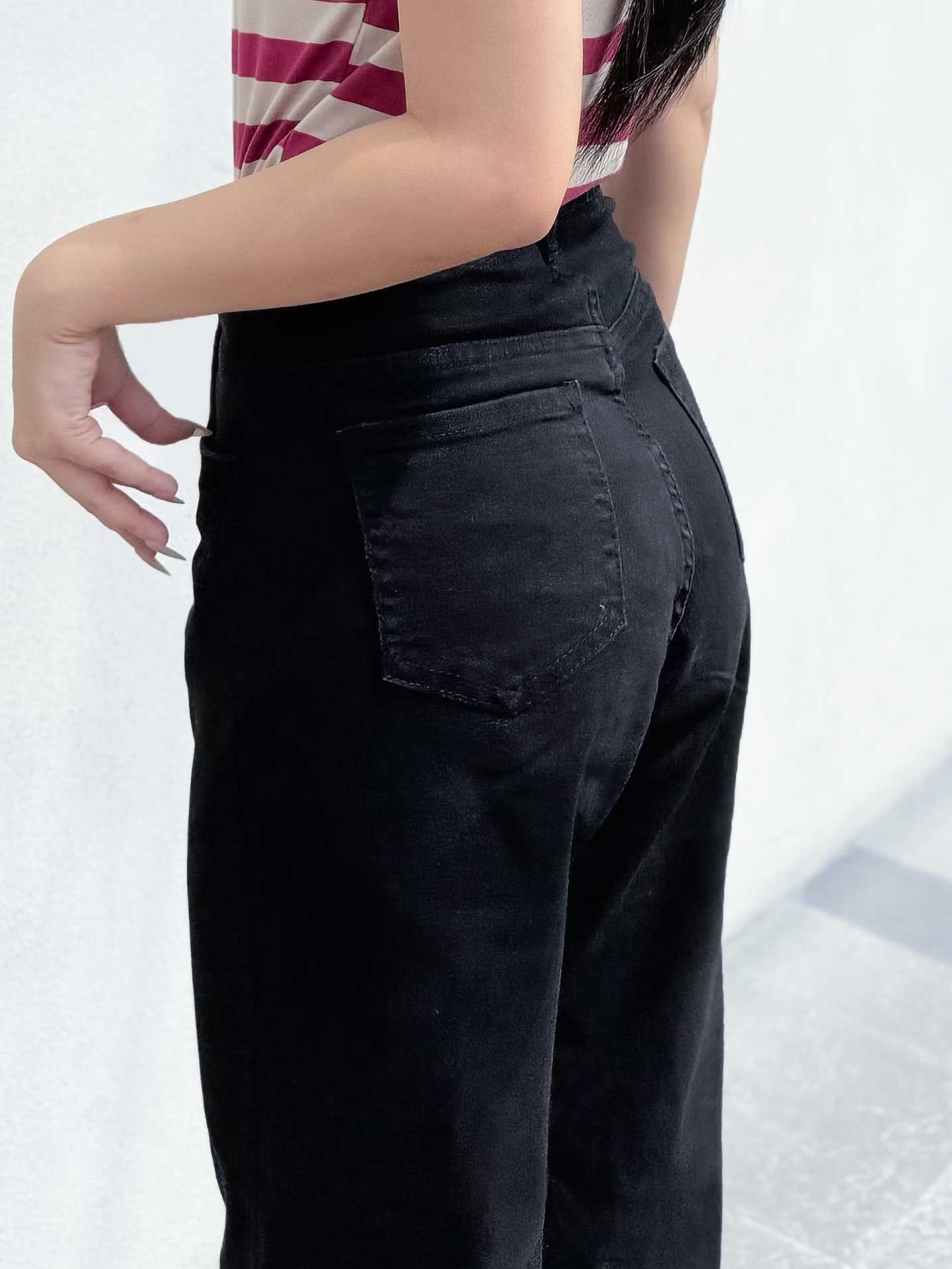 Quần Jean Nữ TOLI Ống Suông Rộng