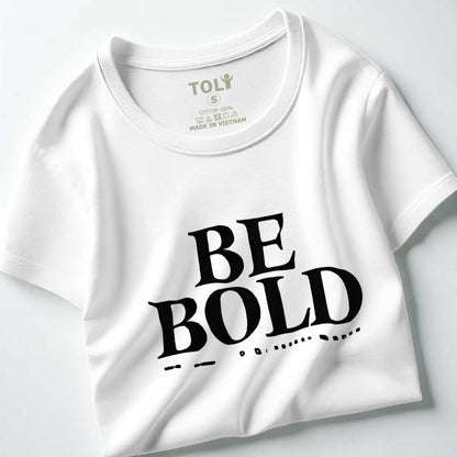 Áo thun nữ tay ngắn-Cổ Tròn-In chữ Bebold