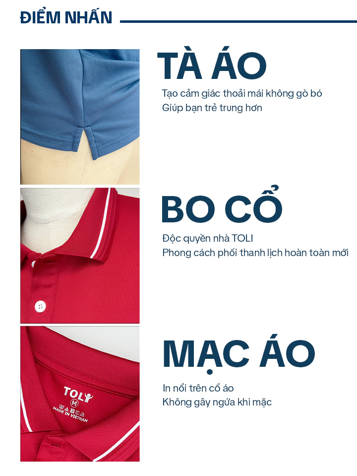 Áo thun Polo nữ TOLI cổ bo độc quyền, kiểu dáng thanh lịch, mã PLK